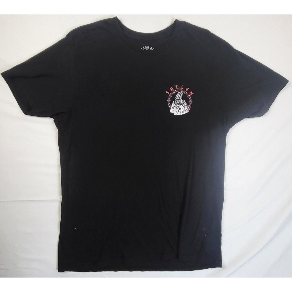 Sullen Art Collective Premium Mens Xl Drawing Dead Black Graphic Tee Shirt Cards